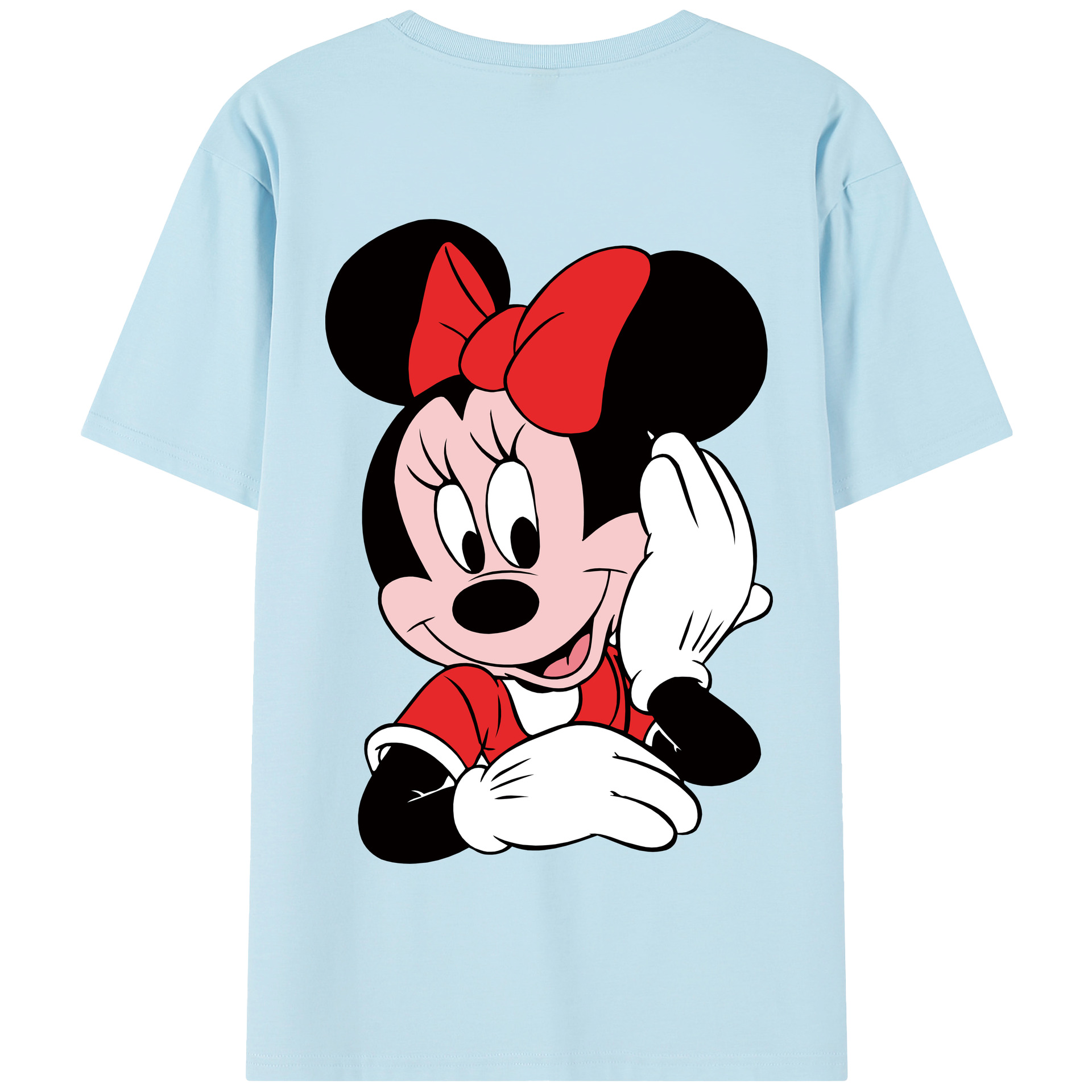 （画像用） ミッキーマウス Mickey Mouse 綿100％半袖Tシャツ（背面プリント）